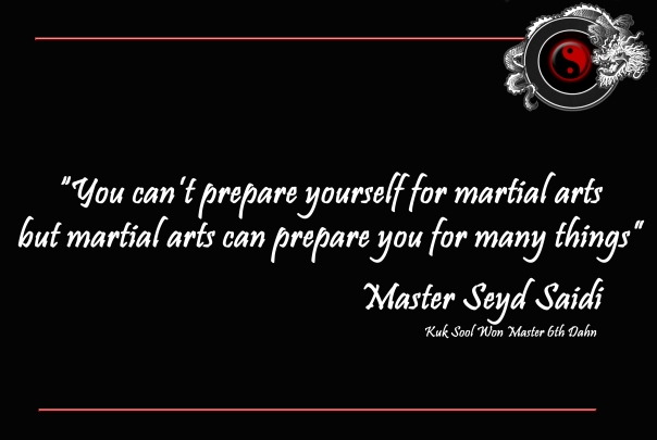 Master Saidi martial arts quote