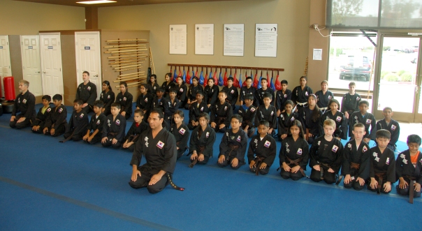 Master Saidi, Staff and Students after a training session at the Kuk Sool Won of Dublin school