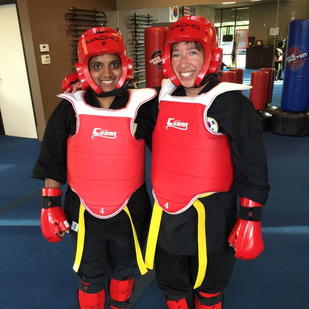Friday Kuk Sool Won Sparring Class at Kuk Sool Won of Dublin with my training buddy Vineela who is helping to make me tough!